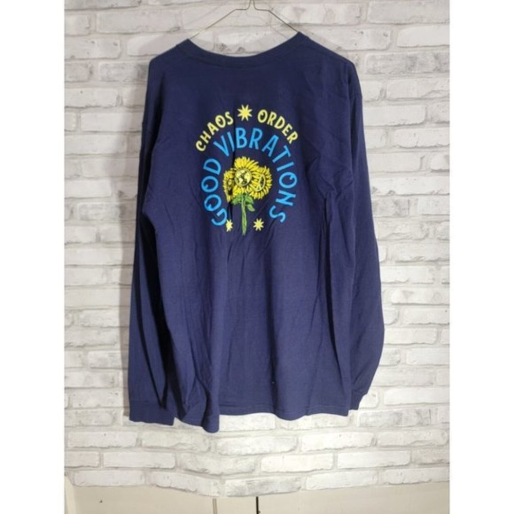 Skin Bones Chaos and Order Good Vibrations Long Sleeve Shirt Large NEW L‎